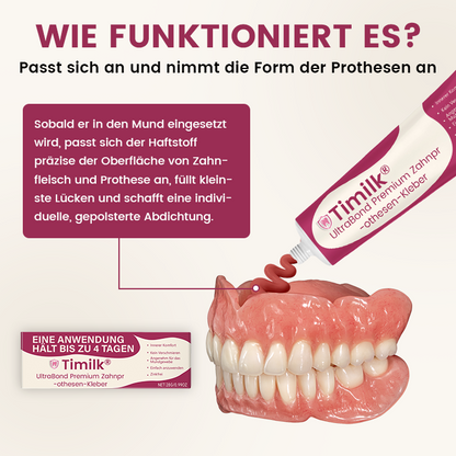 Timilk® UltraBond Premium Zahnprothesen-Kleber