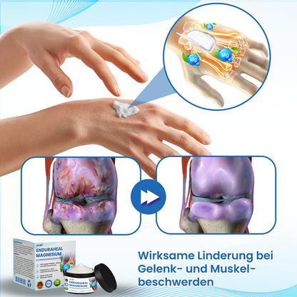 Timilk® EnduraHeal Magnesium Schmerz­Linderungs­creme ⚕️(Behandelt Arthritis, Neuropathie, Rheuma, Sportverletzungen und mehr)