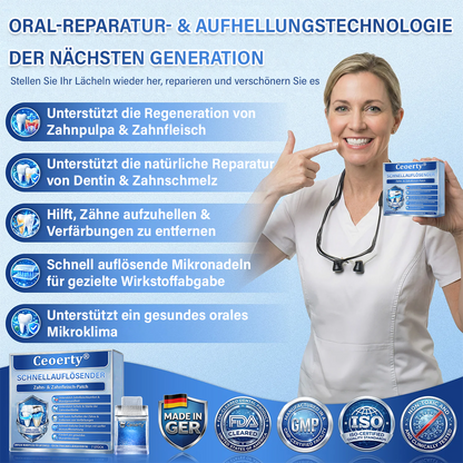 Ceoerty® Zahn- und Zahnfleischpflege – schnell lösliches Mikronadel-Pflaster✨