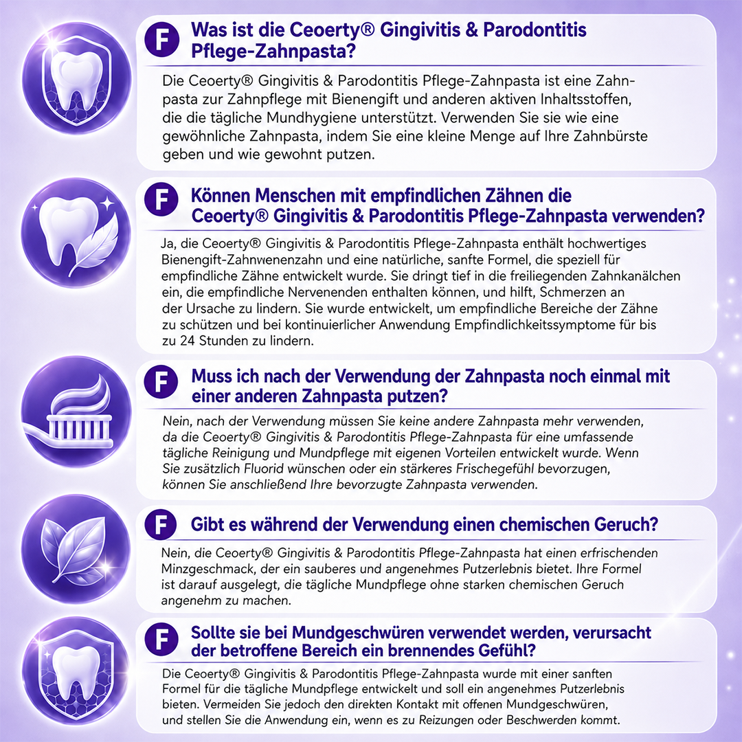 Ceoerty® Gingivitis & Parodontitis Pflege-Zahnpasta-