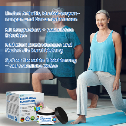 Timilk® EnduraHeal Magnesium Schmerz­Linderungs­creme ⚕️(Behandelt Arthritis, Neuropathie, Rheuma, Sportverletzungen und mehr)