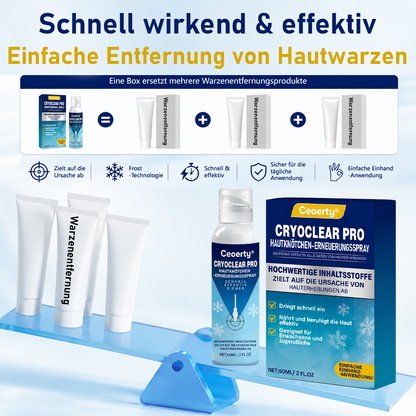 Ceoerty® CryoClear Pro Hauterneuerungs-Spray gegen Hautunebenheiten
