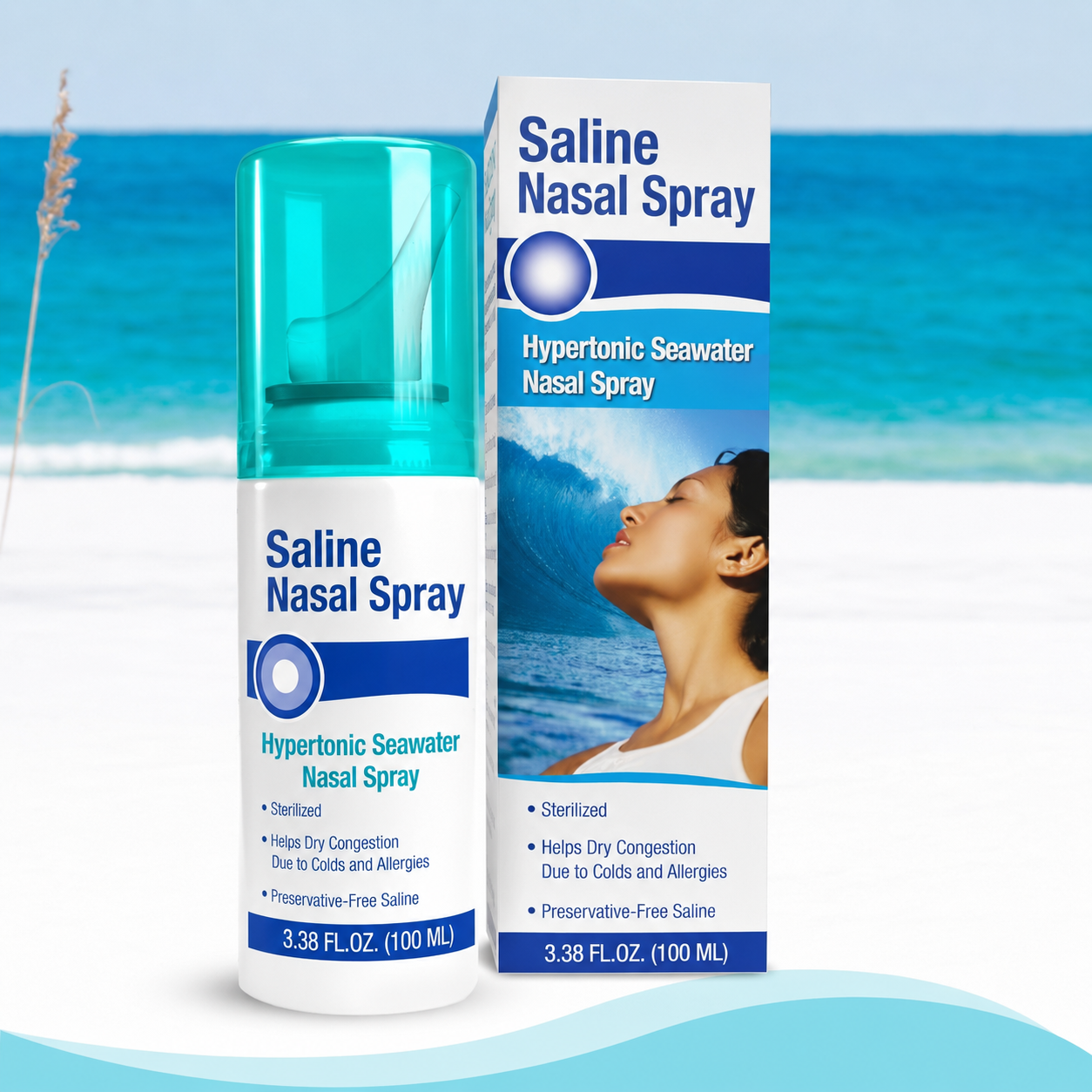 Nasenspray mit Kochsalzlösung