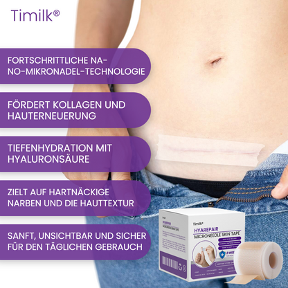 Timilk® HyaRepair Mikronadel-Hautpflaster