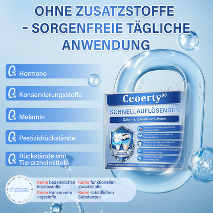 Ceoerty® Zahn- und Zahnfleischpflege – schnell lösliches Mikronadel-Pflaster✨