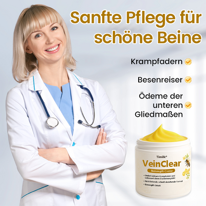 Timilk® VeinClear Bienengiftcreme |✨ Sichtbare Linderung in nur 7 Tagen! 🦵🌿