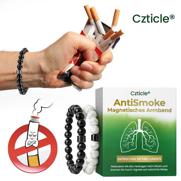 Czticle® AntiSmoke Magnetisches Armband ⚕️Unterbricht Nikotinsucht schnell – in nur 21 Tagen!