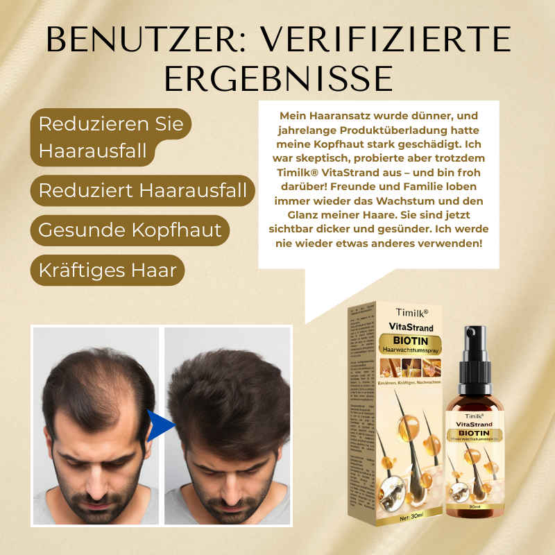 Timilk® VitaStrand Biotin Haarwachstumsspray-