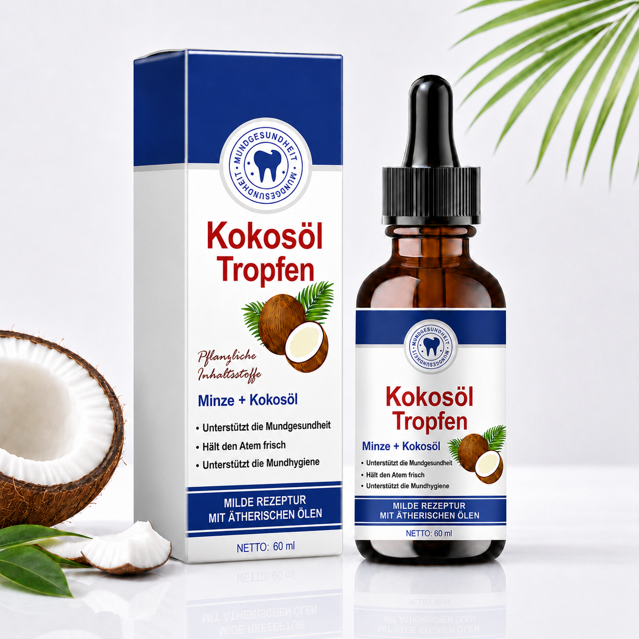 Kokosöl Tropfen