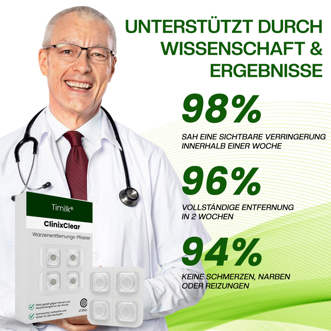 Timilk® ClinixClear Warzenentfernungs-Pflaster