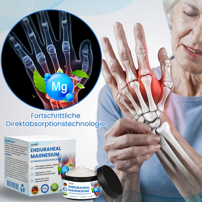 Timilk® EnduraHeal Magnesium Schmerz­Linderungs­creme ⚕️(Behandelt Arthritis, Neuropathie, Rheuma, Sportverletzungen und mehr)