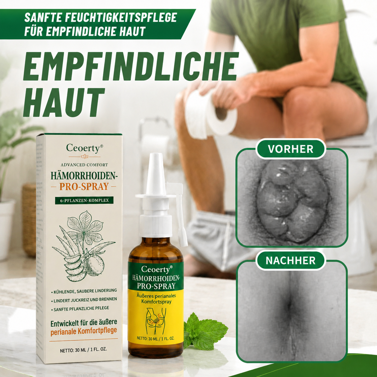 Ceoerty® Advanced Comfort Hämorrhoiden PRO Spray