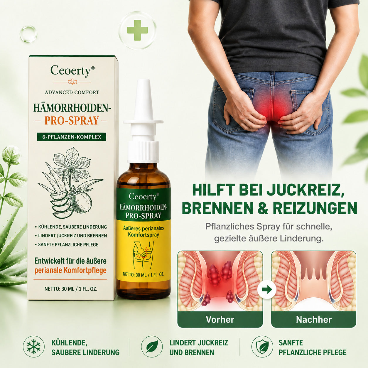 Ceoerty® Advanced Comfort Hämorrhoiden PRO Spray