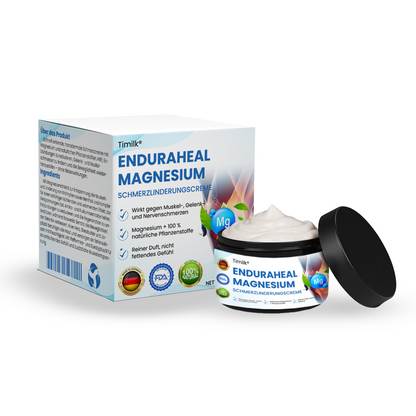 Timilk® EnduraHeal Magnesium Schmerz­Linderungs­creme ⚕️(Behandelt Arthritis, Neuropathie, Rheuma, Sportverletzungen und mehr)